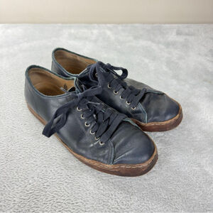 John Varvatos Men's Size 10 US Mick Heritage StarUSA Navy Blue Leather Sneakers